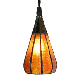 Creative Tiffany lamp on a linen cord Drop